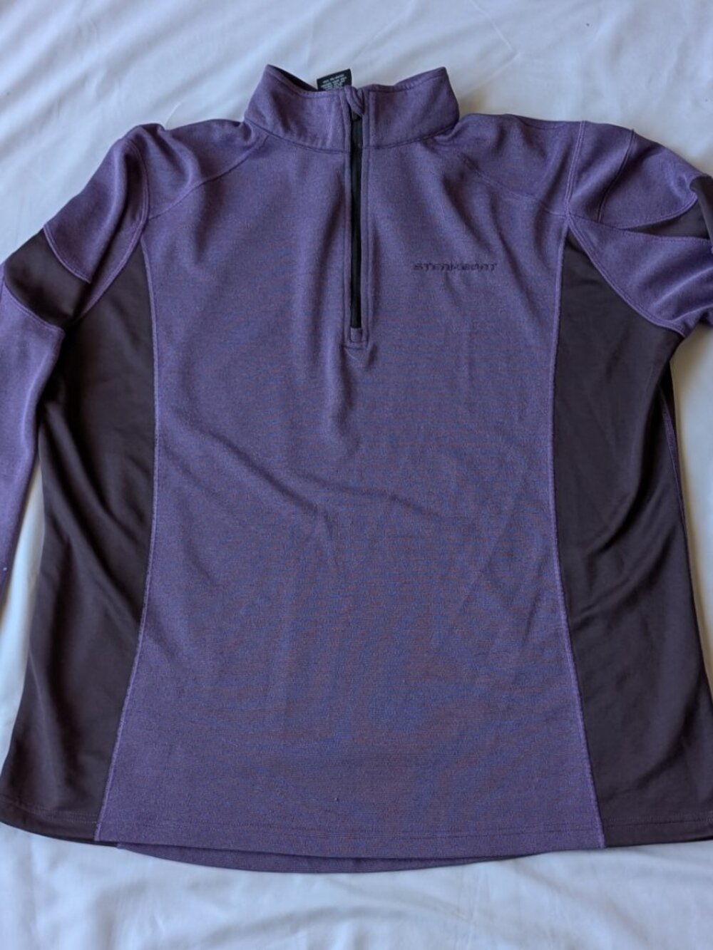 Outfitter Trading Co. Performance Quarter Zip Pullover with Steamboat branding